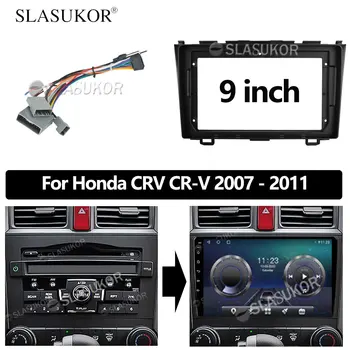 9 INCH Audio Illik A Honda CRV CR-V, 2007 2008 - 2011 fejegység Rádió Műszerfal GPS sztereó panel szerelés 2 Din DVD keret