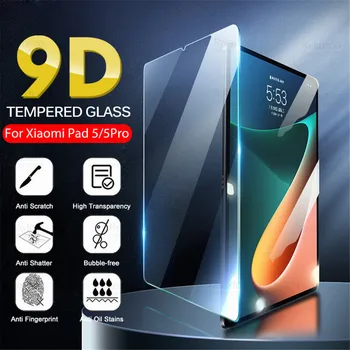 9D Edzett Üveg Xiaomi Pad 5 Pro Üveg kijelző Védő fólia Xiomi Mi Pad5 MiPad 5Pro 11 hüvelyk Páncél Takarja a Tabletta Védő Fólia