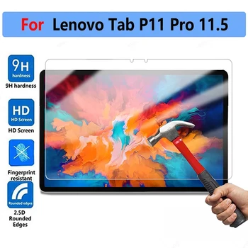 9H Edzett Üveg Lenovo Lap P11 Pro 11.5 TB-J706F TB-J706N TB-J706L Tablet, a Képernyő Védő Buborék Ingyenes HD Védőfólia