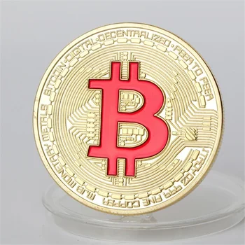a bitcoin piros emlékérme arany érme festett érme külkereskedelmi érme