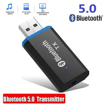 A Bluetooth-kompatibilis 5.0 Audio Receiver Adó USB-Mini, 3,5 mm-es Jack AUX Sztereó Vezeték nélküli Adapter A TV Autó PC Fejhallgató