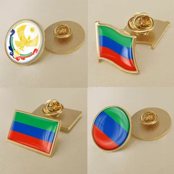 A címer a Dagesztáni orosz Föderáció Zászló Hajtóka Csapok Broochs Jelvények