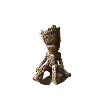 A fa az Ember Groot 6 CM Ábra Penész Disney Film Galaxis Őrzői PVC Ül Groot Gyerekek Játék Aranyos Ajándék, a Gyermekek Számára Marvel