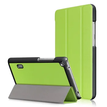 A Huawei MediaPad T3 7.0 WiFi BG2-W09 Vékony Mágneses Összecsukható Állvány PU Bőr tok Huawei Media Pad T3 7 WiFi Tablet