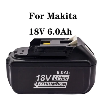 A Makita18V 6.0 Á Vezeték nélküli Hatalom Eszköz Lítium-Ion Újratölthető Akkumulátor,Alkalmazandó Modell BL1815 BL1840 BL1850,Töltő,Új.