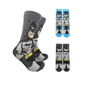 A Marvel Filmek Batman Anime zokni rajzfilm Fekete kék batman zokni Boldog Alkalmi Zokni Ajándékok Férfiaknak
