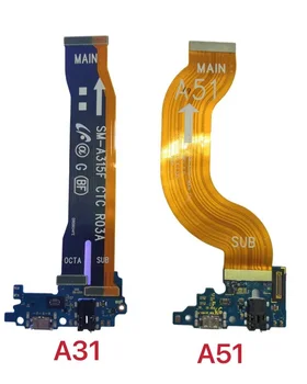 A Samsung a51-es A515 A71 A715 A31 A315 A41 A415 A21S A21 USB Töltő Dokkoló Port Csatlakozó Fő Alaplap Flex Kábel