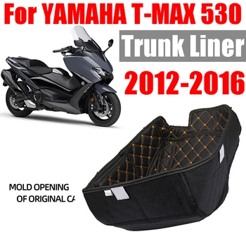 A YAMAHA T-MAX530 T-MAX TMAX 530 TMAX530 2012-2016 Motorkerékpár Tároló Doboz Bőr Hátsó Csomagtartó Rakomány Bélés Védő Kiegészítők