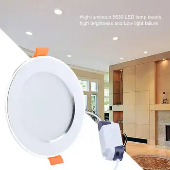 AC85-265V 9W Mennyezeti Lámpa LED Mennyezeti Panel Fény Emberi Test Mozgás Érzékelő Indukciós Beépíthető