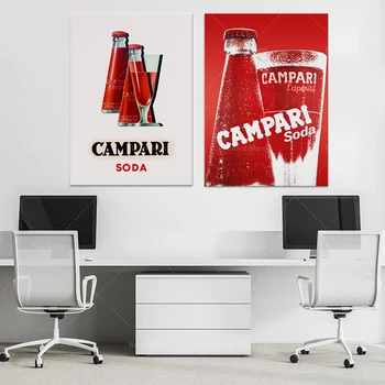 Affiche de téléchargement numérique de publicité rétro Campari Szódát Benyomást, de Campari amer