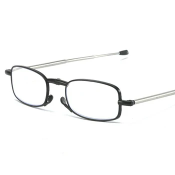 Anti-kék fény Olvasó Szemüveg Összecsukható Nagyító Szemüveg Keret Férfi Női Unisex Stílus Szemüveg magában Foglalja a Szemüveg Esetében +1.0 - +4.0