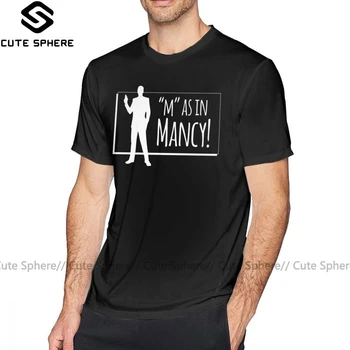 Archer Póló Sterling Archer M, Mint A Mancy T-Shirt Férfi Grafikus Póló Rövid Ujjú Aranyos Strand 100% Pamut Tshirt