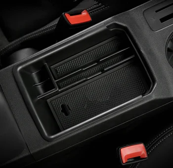 Audi A3 8Y Sedan Ötajtós Sportback 2020 2021 Autó Fekete Első Konzol Karfa Kesztyű Tároló Doboz Tálca Konténer Szervező