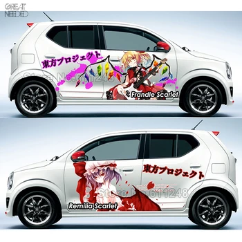 Autó Stílus Japán Anime TouHou Projekt Remilia Flandr Scarlet Vinyl Matrica, Matricák Auto Test Racing Matrica ACGN Festék Film