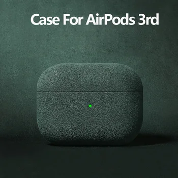 Az Apple AirPods 3 Esetben olasz Alcantara Luxus Bőr Védő Fedél AirPods 3. Generációs 2021 Fülhallgató Esetekben