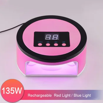 Az újratölthető Köröm UV Lámpa 135W Vezeték nélküli Gél lengyel Szárító Gép UV Gyógyító Fény Pedikűr Manikűr Lámpa Vezeték nélküli LED Lámpa Köröm