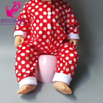 Babák Hacukában Illik 43 cm Baby Doll 18 Inch Lány, Fiú Baba Pizsama Ruha Gyerek Játék Játékok