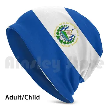 Bandera De El Salvador Sapkák Kötött Sapka 2873 Szerint Sapkák Nyomtatás Zászló Salvadore ? O Salvadore ? Egy El Salvador-San Salvador