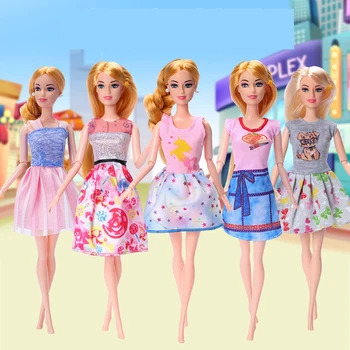 Barbie Baba Ruhák Alkalmi Divat Ruhák, Esküvői Party Ruha 30cm Bjd Babák Lányok Ajándék DIY Ruha Játék Barbie Tartozékok
