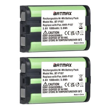 Batmax 3.6 v 1000mAh HHR-P107 Újratölthető, Vezeték nélküli Telefon, az Akkumulátor, Panasonic HHR-P107 HHR-P107A KX-TG6074PK, KX-TGA300