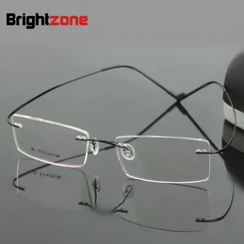 Bestseller legkönnyebb rugalmas MRD ft keret nélküli non-csavar, 6g béta tiszta titán szemüveg keret márka optikai látvány keret szemüveg