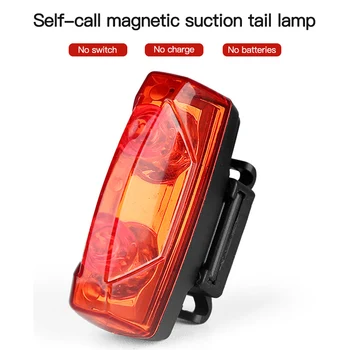 Bicikli hátsó Lámpa LED USB Újratölthető Kerékpár Biztonsági Kerékpározás Figyelmeztetés Hátsó Lámpa Vízálló Önálló jön Elektromágneses Farok Lámpa