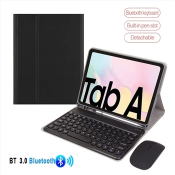 Billentyűzet tok Samsung Galaxy Tab A7 10.4 2020 Esetben, Egér, Billentyűzet SM-T500 SM-T505 T500 T505 Tabletta Fedezi a tolltartó