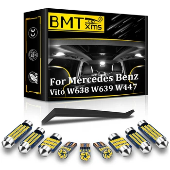 BMTxms Belső Lámpa LED Canbus A Mercedes Benz Viano Vito W638 W639 W447 1996-2012 2013 2014 2015 2016 2017 2018 Tartozékok