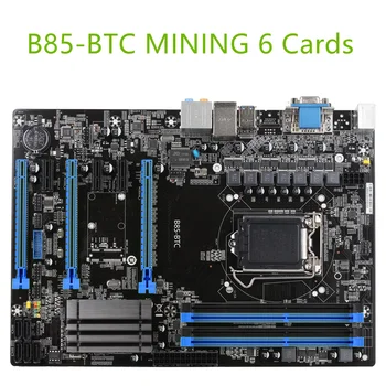 bányászati BTC B85-BTC 6PCI-E az Asztali Alaplap B85 LGA 1150 DDR3 16 GB SATA3 USB3.0 ATX BTC Bányászati Alaplap