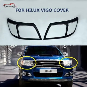 CITYCA A Hilux vigo Tartozékok ABS magas minőségű Design Fényszóró Fedelét A Hilux Vigo 2012 2013 2014 Autó Alkatrész