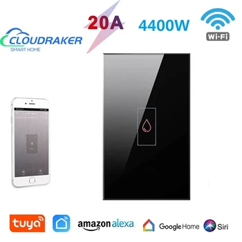 Cloudraker 20A MINKET WiFi Smart Switch Kazán vízmelegítő Távirányítóval Alexa Echo Google Haza Siri Tuya Intelligens Élet érintőképernyő