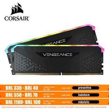 CORSAIR VENGEANCE RGB RS RAM 16GB 32GB 3200mhz 3600mhz DDR4 1.35 V 288 Pin-Dual channel Asztali memória