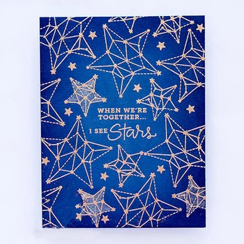 Csillagkép/Lásd a Csillag Tiszta Bélyeget DIY Scrapbooking Kártyát, Hogy Kézműves Szórakoztató Dekoráció Átlátszó Stempels Szilikon Tömítés