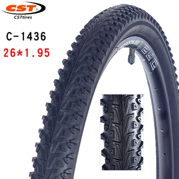 CST mountain bike gumik C1436 26 hüvelyk 26*1.95 Kerékpár tartozékok Acél drót, gumi Csúszásgátló, valamint kopásálló kerékpár gumi