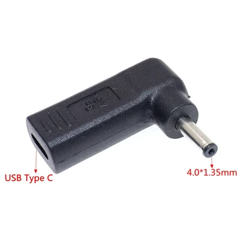 DC Adapter USB 3.1 C Típusú Női 4,0 x 1.35 mm ferfi Dugja a Helyes Szögben Csatlakozó Adapter ASUS Deluxe14 13