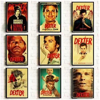 Dexter Plakátok Film Retro Vinatge Nyomatok Lakberendezési Nappali Hálószoba Bár Művészet 