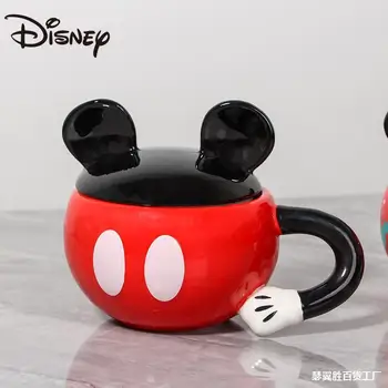 Disney Bögre Kreatív Mickey Minnie 3D Porcelán Bögrék Párok LargeCapacityPair Kávés Bögre Tej Bögrék aranyos bögrék poharat