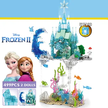 Disney Fagyasztott Elsa Anna Hó, Jég Vár Teremtés Barátok Építőelem Készlet Tégla Modell Gyerekek Lány Játékok Gyerekeknek Ajándék