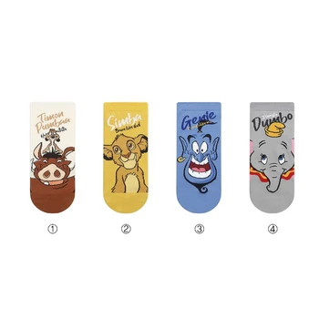Disney Lion King / Aladdin rajzfilm aranyos pamut zokni Harajuku divat Simba nyomtatás zokni zokni, tavaszi, nyári pamut zokni