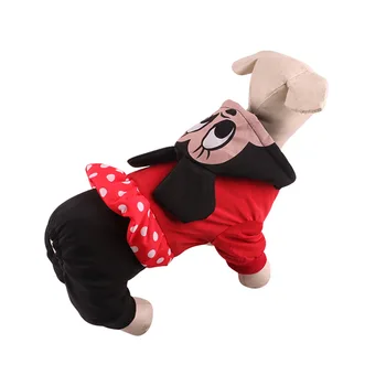 Disney Mickey Minnie Egér kutya ruhák Kapucnis pulóver rajzfilm holiday dress up pet ruhát, meleg őszi-téli ruhák