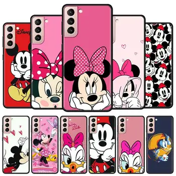 Disney Minnie Mickey Szilikon Puha tok Alapvetően az Esetben A Samsung Note 20 Ultra 5G 10 S21 Plusz 10 Lite 9 8 S21 FE Fedezze coque közelében