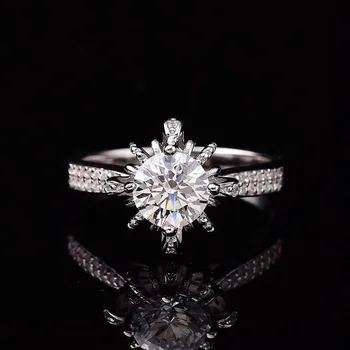 Divat Állítható Üreges Napraforgó Gyűrű Új Luxus Csillogó Kristály Cirkon Szokatlan Ékszerek Nők Esküvői Kiegészítők, Nagykereskedelmi
