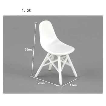 DIY homok táblázat építőanyag ABS szék 1/25 skála a miniatűr Szerkezet/modell bútor miniuatre táj DIY