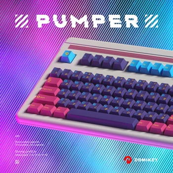 Domikey Pumper Cyber Punk Cseresznye Profil abs doubleshot keycap az mx billentyűzet póker 87 104 xd64 xd68 xd84 BM60 BM65 BM68 BM80