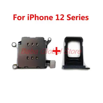 Dual Sim-kártyaolvasó csatlakozó Flex Kábel Sim Tálca Javítás iPhone 12 Sim-Slot tartó iPhone 12 Pro Max