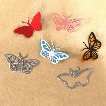 DUOFEN fémforgácsolási MEGHAL 010276 2db kis pillangók meghatározott dombornyomás stencil DIY Scrapbook Papír Album 2018-as új