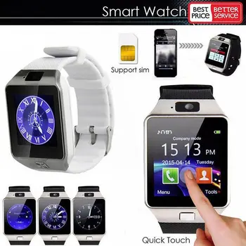 DZ09 Intelligens Karóra Android Bluetooth-kompatibilis Smartwatch Telefon Fitness Tracker Okos Órák Mélynyomó Nők, Férfiak