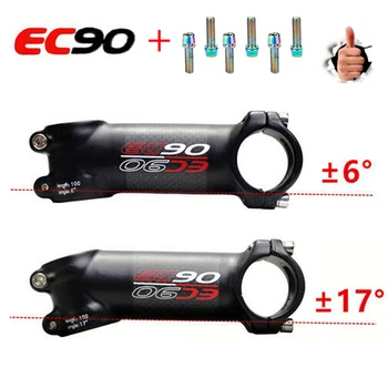 EC90 Ultrakönnyű szár carbon szár 60MM-120MM Országúti Kerékpár szára 6/17 mértéke a 31.8 mm kormány MTB Hatalom Kerékpározás Accesorios