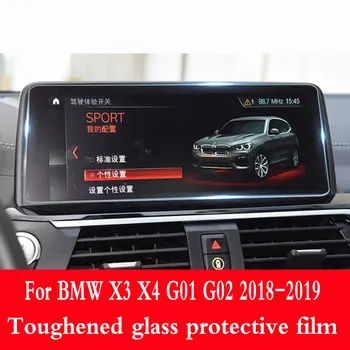 Edzett Üveg GPS Navigációs Képernyő Védő BMW X3 X4 G01 G02 2018-2019