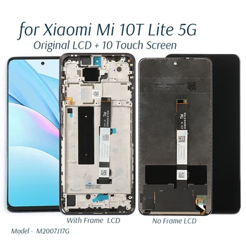 Eredeti Kijelző A Xiaomi Mi 10T Lite 5g LCD Kijelző 10 érintőképernyő Csere A Mi 10 T Lite 5G Telefon LCD-Képernyő Rész